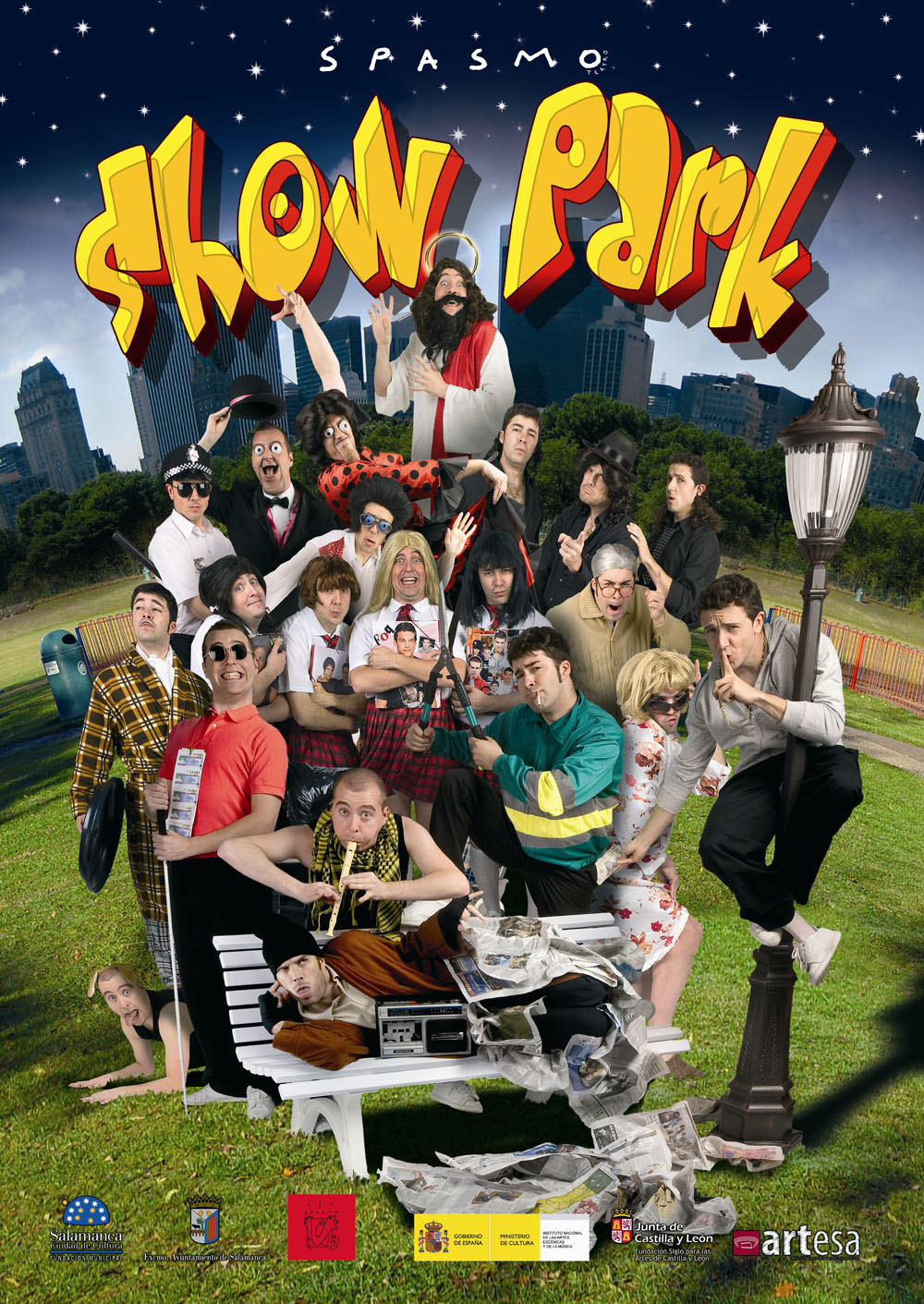 Cartel de Showpark. Spasmo Teatro